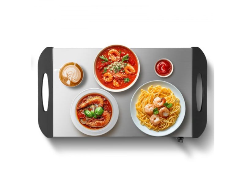 Picture of Vevor CGKJRGBJXBXG2Q7B3V1 Electric Tray Buffet Food Warming with Temperature Control - Stainless Steel