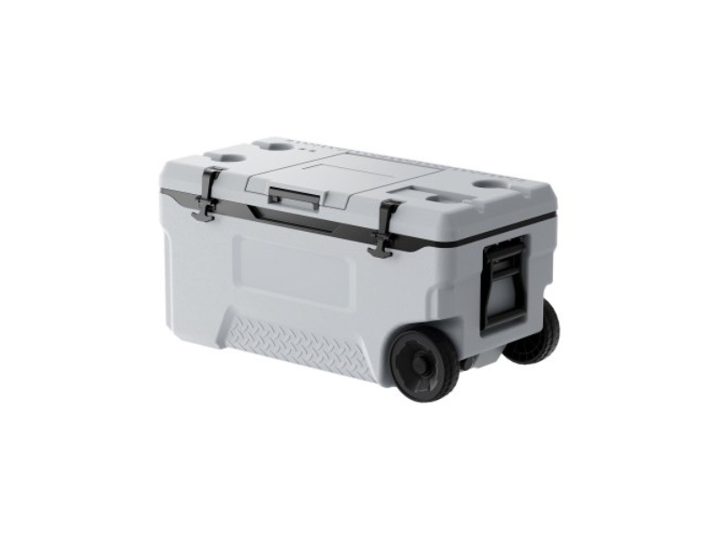 Picture of Vevor GLLZX74QTB007N2O7001V0 74 qt. Insulated Portable Wheeled Cooler - 120 Can Capacity with Cup Holder
