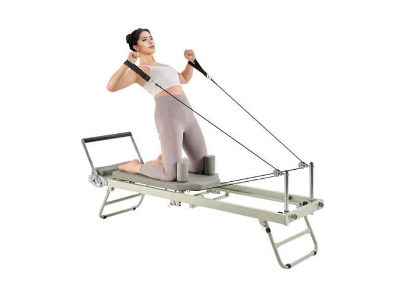 PLTHXCTKZDRMEMMESV0 Foldable Reformer Pilates Machine Home & Gym Equipment with Resistance
