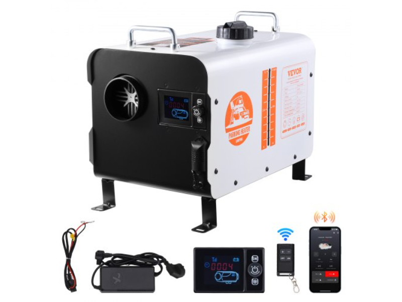 CYJRQHWKWS8KPFJW3V1 12 & 24V 8KW Bluetooth APP Remote Control Diesel Air Heater for Outdoors