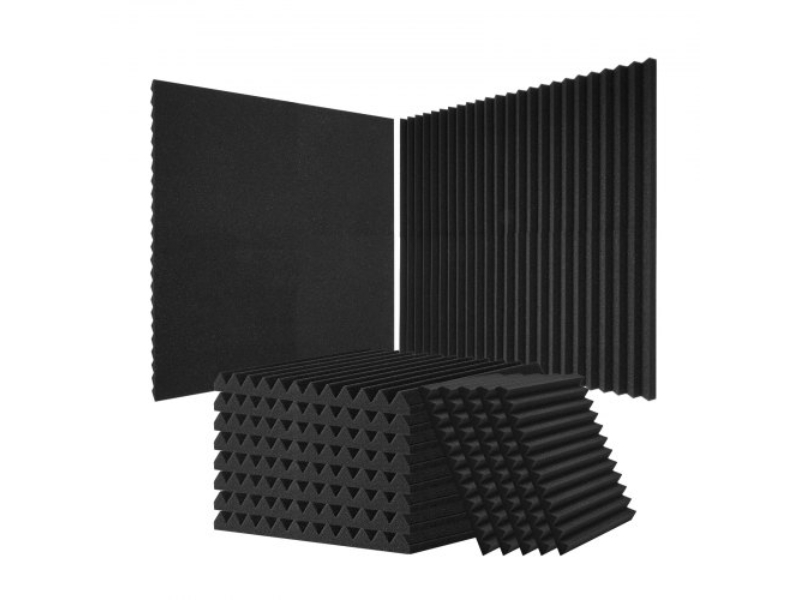 Picture of Vevor FZZSPMBHS80P6DGDIV0 12 x 12 x 1 in. Acoustic Foam Panels for Studio Wall & Ceiling&#44; Black - Pack of 80