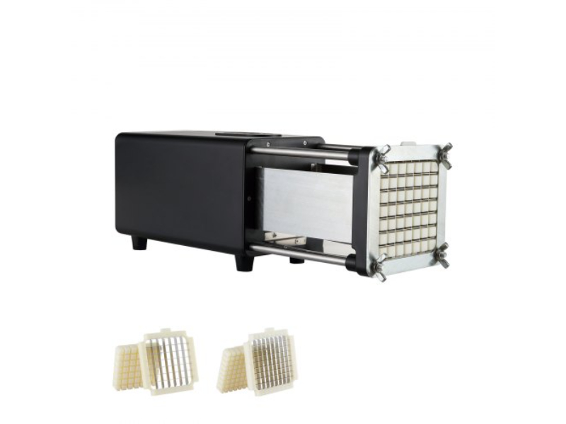 Picture of Vevor SYWSQSTJDD12YGYU7V5 Stainless Steel Electric French Fry Potato & Vegetable Cutter - Black
