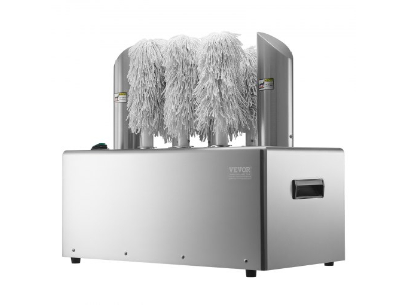 Picture of Vevor DDCBJ8GST000Q1RYQV1 660 Cups per Hour 8-Brush Wine Glass Polishing Machine for Bar Restaurant