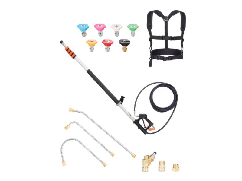Picture of Vevor SSPQWST24FT3V8ZVFV0 21 ft. 4000 PSI Pressure Washer Telescopic Spray Wand with 7 Nozzles