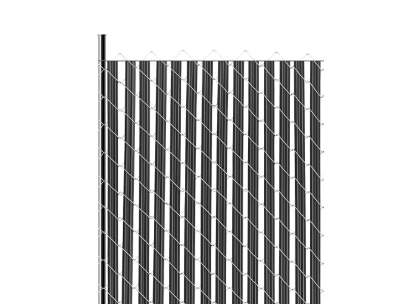 Picture of Vevor DBYSBTDBPE6FQ52L1V0 6 ft. High Privacy Slats Single Wall Bottom Lock Chain Link Fence - Black