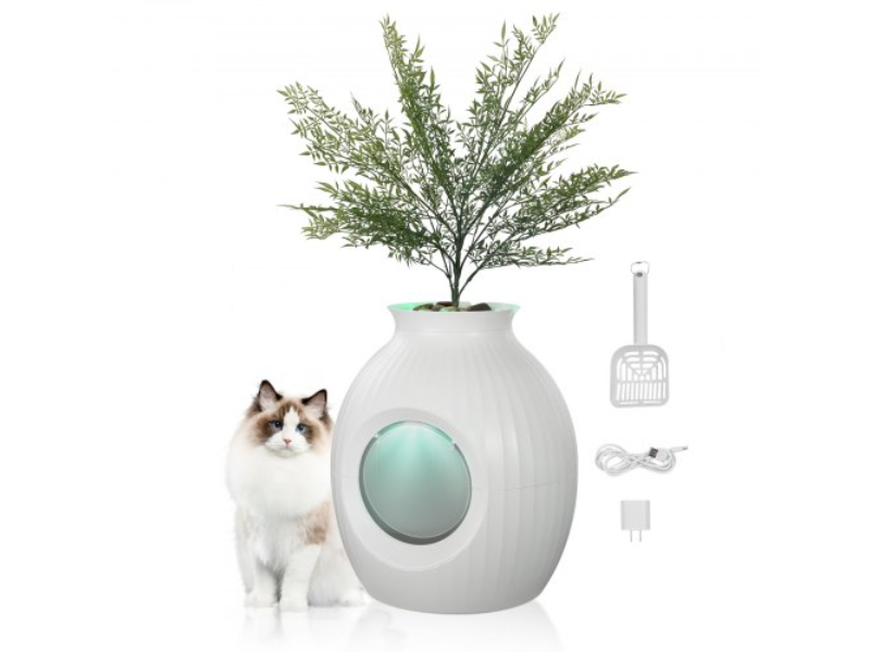 Picture of Vevor HPDDKMSPWQ20GZPN9V5 Artificial Plant Odor-Free Hidden Cat Litter Box