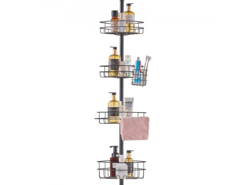 Picture of Vevor SCTPBXGFXHDSPVSM7V0 42 -114 in. High Shower Corner Caddy - Rust-Proof Tension Pole