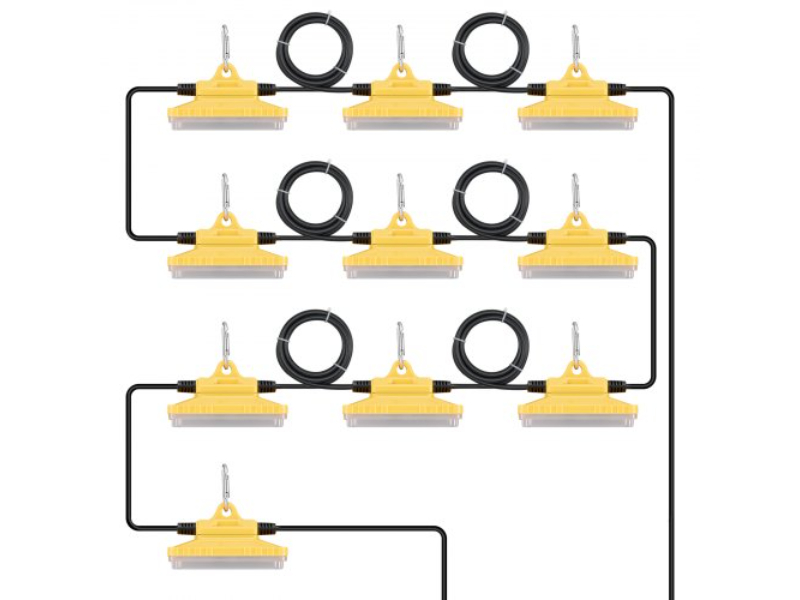 Picture of Vevor JZCD100YC1506FVJ7V1 100 ft. 150W 15000LM Connectable Waterproof Construction String Lights