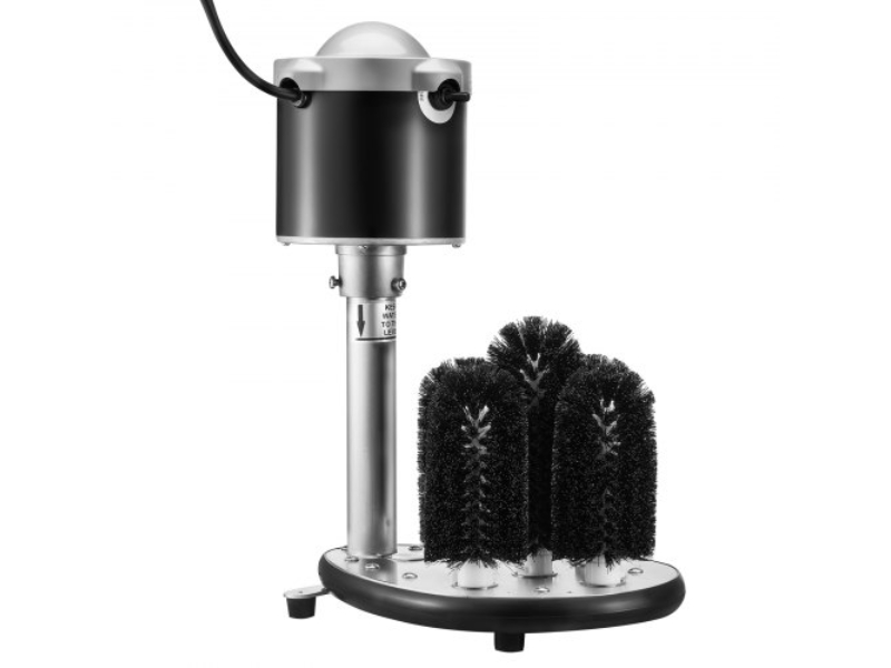 Picture of Vevor DDXBJDRDJBFS91AQMV1 600 Cups per Hour 5-Brush Bar Electric Glass Washer for Wine Glass