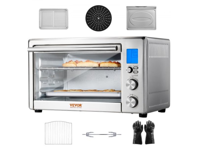 Picture of Vevor RDLKX28L1800WNP20V1 28 Liter Countertop Convection Oven - Toaster Baker 10-IN-1 1800W