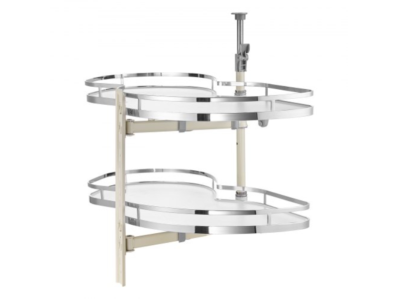 MJSNHSPZKDGG5DPG9V0 2 Tier Swing Left Blind Corner Cabinet Pull Out Soft Close Kitchen Organizer