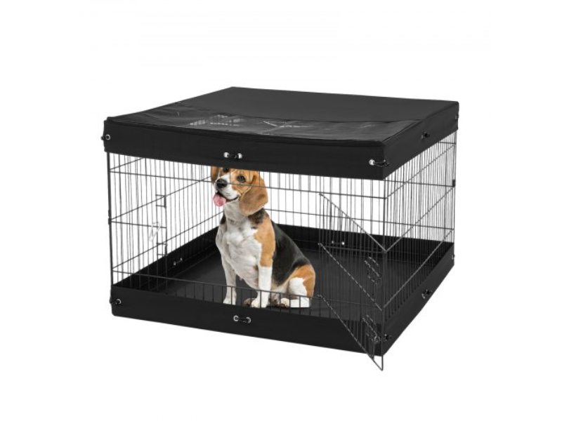 Picture of Vevor XSYDCWWLXTSDB993PV0 4 Panels Foldable Metal Dog Exercise Playpen with Bottom Pad Cover
