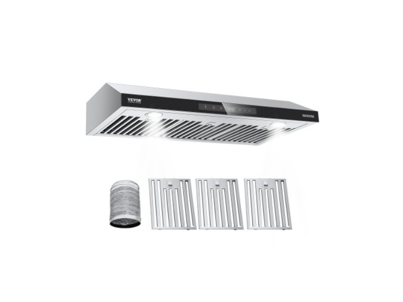 Picture of Vevor JXSYYJ36INCH8CPJVV1 36 in. Under Cabinet Range Vent Hood - 900CFM Gesture & Touch Control