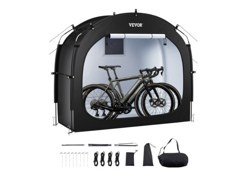 Picture of Vevor HDZXCP566626ZDD8KV0 Outdoor Spacious Waterproof Bike Storage Tent for 1-2 Bikes - Black