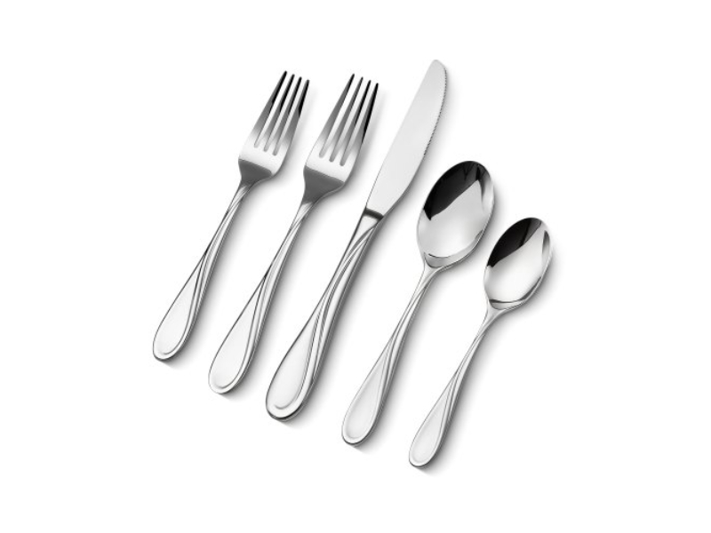 Picture of Vevor 304BXGCJTZ65LRCMSV0 Silverware Set Stainless Steel Cutlery Flatware Utensil for 12 - 65 Piece