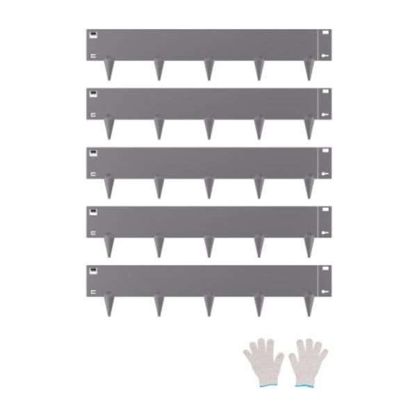 Steel Landscape Edging, 5 Packs 39 x 5 in Rust-Resistant Metal Landscape Edging, Bendable Garden Edging Border, Heavy Duty Lawn Edging,...