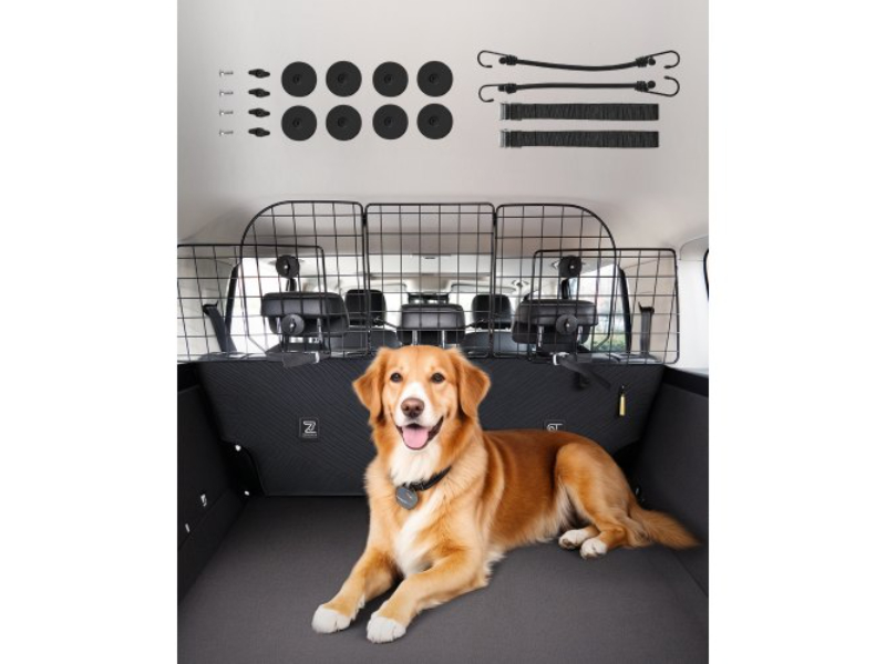 Picture of Vevor TYTYHPTZJSCWNQN6WV0 38.5-61.6 in. Dog Car Barrier Adjustable Pet Divider Gate for Trunk Cargo Area