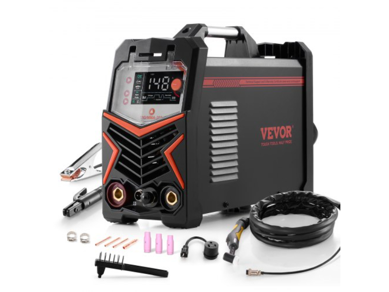 Picture of Vevor TIGHJ205ASHYNKSKKV5 3-In-1 Welding Machine Pulse MMA Stick IGBT Inverter LED TIG Welder