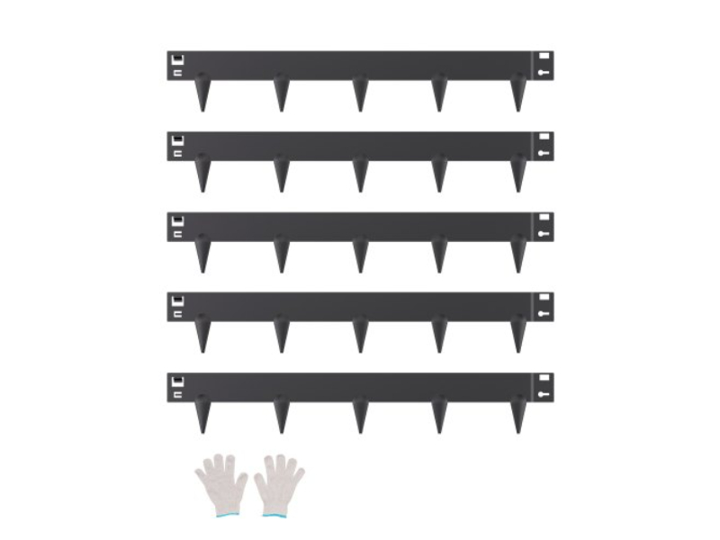 DXGJSPZ5PCS334RZOV0 39 x 3 in. Rust-Resistant Steel Landscape Garden Edging Border, Black - Pack of 5