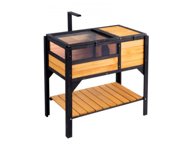 Picture of Vevor MZWGXMZDGJJD4R4VJV0 Tortoise House Habitat Indoor & Outdoor for Lizards Snakes&#44; Wood & Black