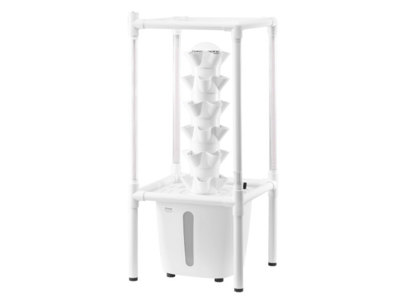 Picture of Vevor TSSPZZXTDSZDF7SZEV1 Hydroponic Growing System with Grow Light Indoor Tower Garden - 30 Pods - White