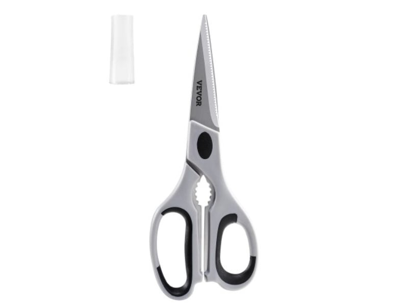 Picture of Vevor CFJD1J000000QHXMOV0 Kitchen Scissors Stainless Steel Shears Protective Sheath - Gray
