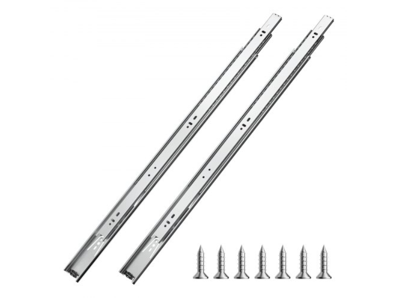 CZCJCTDG100LMGUA0V0 24 in. 100 lbs Load Replacement Drawer Cabinet Slides Side Mount, Silver - Pack of 20