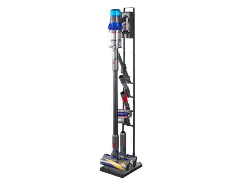 Picture of Vevor XCQZJDSLSKJDESAREV0 Vacuum Stand for Dyson Multi Models Stable Storage Bracket Holder with Wheels - Black
