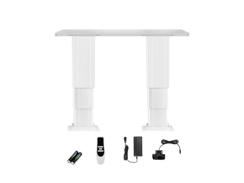 DDSJZSZ260LBUNFK5V1 14.2-31.1 in. Height Range 260 lbs Adjustable Electric Table Lifting Column System, Silver
