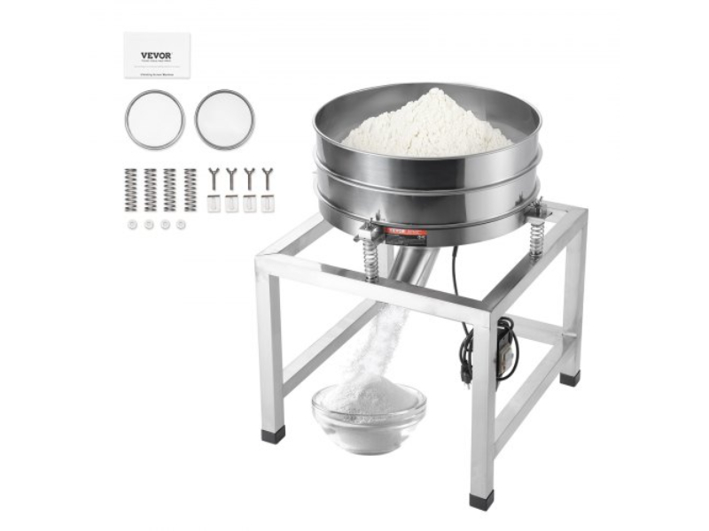 Picture of Vevor ZDZSJLD40M10IODSAV1 40 Plus 100 Mesh Automatic Sifter Shaker Electric Vibrating Sieve Machine