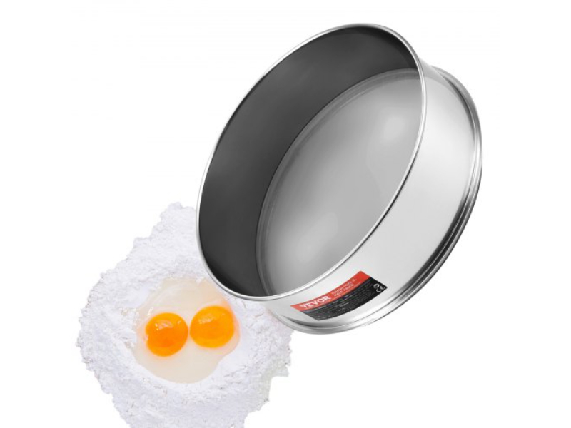 Picture of Vevor SW40M0000000R7AYUV0 Fine Stainless Steel 40 Mesh Flour Sieve for Baking Cake