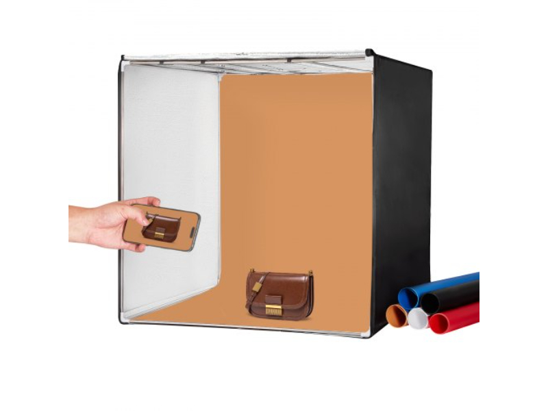 Picture of Vevor SYDXNJBH32INLFC4GV1 32 x 32 in. 5600K Photo Studio Light Box with 210 LED Lights Power Adapter