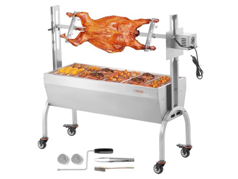 Picture of Vevor DDXZKJ46INCHJ1CPPV1 52W 198 lbs Rotisserie BBQ Grill Pig Lamb Chicken Roaster
