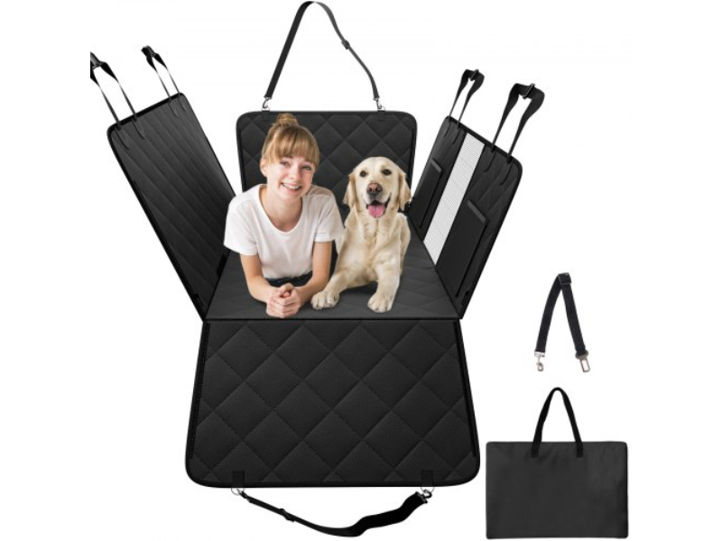 Picture of Vevor QBDXJC53248IXBW99V0 53 x 24.8 in. 600D Waterproof Dog Car Seat Cover for Back Seat - Black