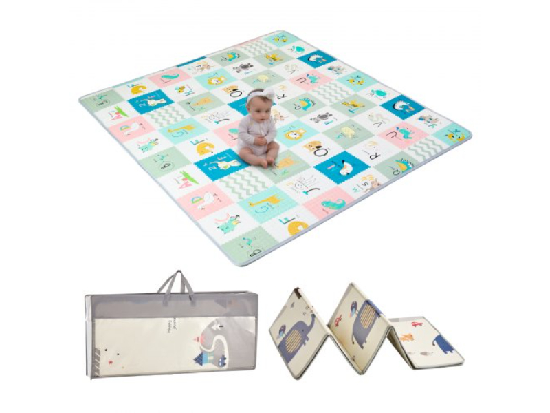 Picture of Vevor XPEPXDXPE04Y38F4DV0 71 x 79 in. Baby 2 Side Crawling Soft Activity Floor Playmat for Kids