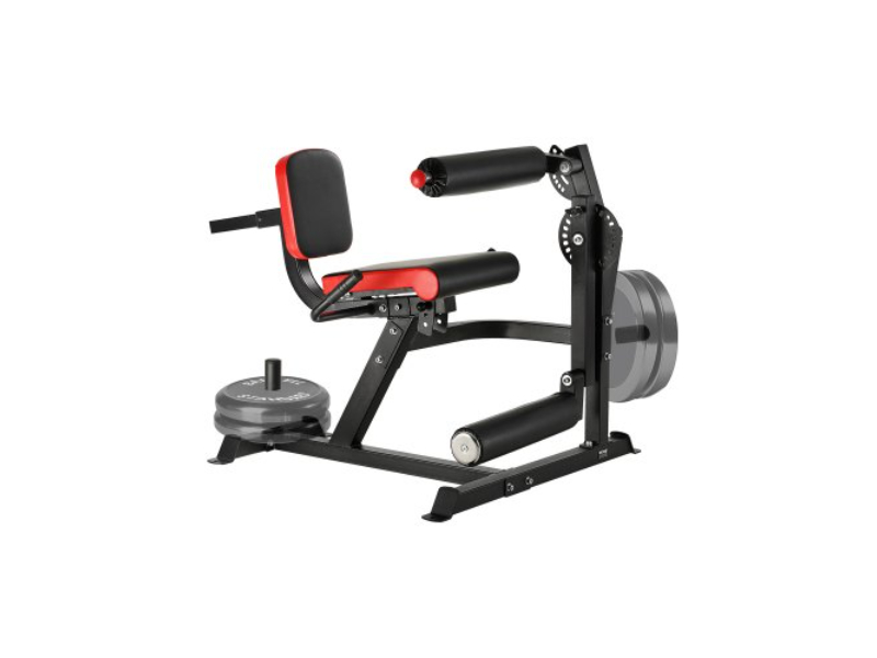 ZSTJJBKZDDGNK525UV0 Adjustable Lower Body Special Leg Extension & Curl Machine - Black & Red