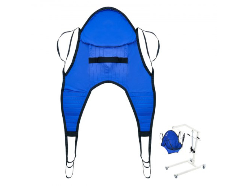 UXRDDDMMDLDLH8VDFV0 Patient Lift Sling with Head Support - U Shape Divided Leg Sling - Medium