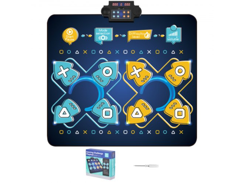 TWDDJKSR0000M878EV9 Dance Pad Toys Two Player Gift for 3 Plus Year Old Girls