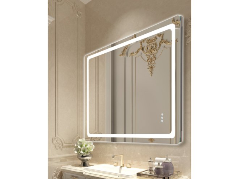 Picture of Vevor DDJXJ3648INC04A3QV1 36 x 48 in. LED Bathroom Mirror 3 Colors Anti-fog Wall Mounted Vanity Mirror - Cool White&#44; Warm White & Warm Yellow