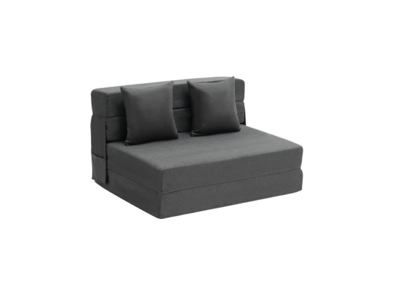 Picture of Vevor ZDSFDDZSFTWI8JB3CV0 3-in-1 Foldable Sofa Bed with 2 Pillows&#44; Dark Gray - Twin Size