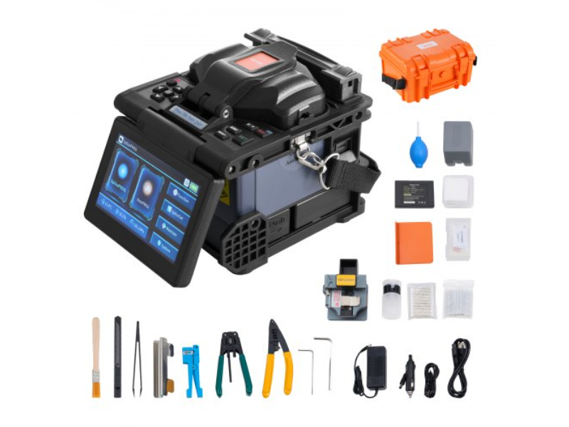 Picture of Vevor GXRJJTJLSXXDAU511V5 6 Motors Core Alignment Fiber Fusion Splicer with 6s Splicing & 13s Heating