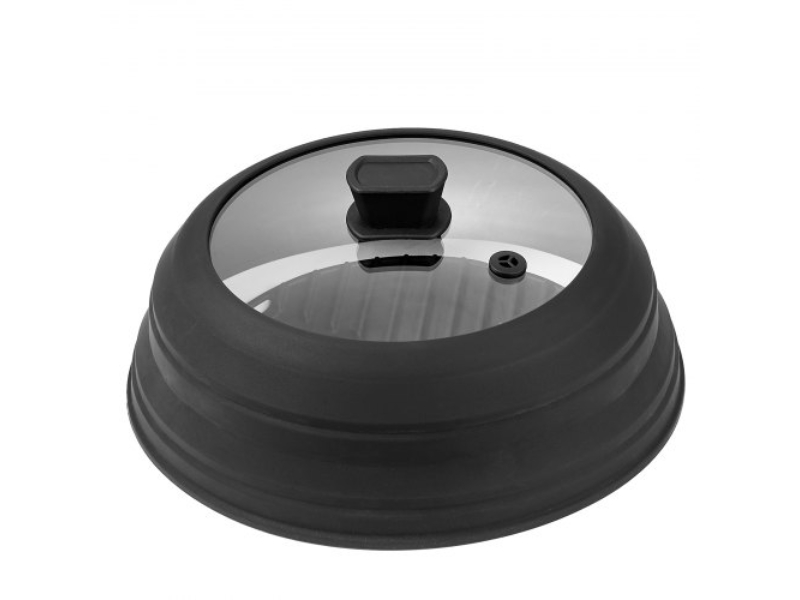 Picture of Vevor WBLBGKZDBLGJK91U7V0 10.8 in. 500 Deg F Collapsible Microwave Food Lid Splatter Cover & Mat