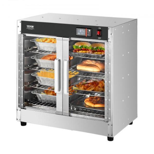 Picture of VEVOR XXSPBWJ4CTMMFFLR5V1 4 Tier Hot Box Food Warmer Concession Warming Cabinet with Water Tray for Pizza