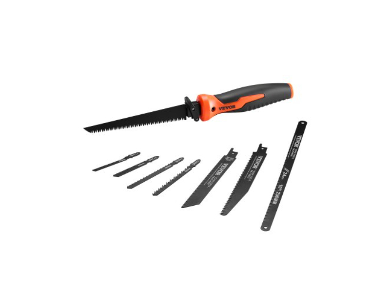 Picture of Vevor BKZDSKJ6YC002MCYHV0 6 in. Keyhole Saw with Soft Grip Handle - 8-in-1 Multi-Blades for Drywall