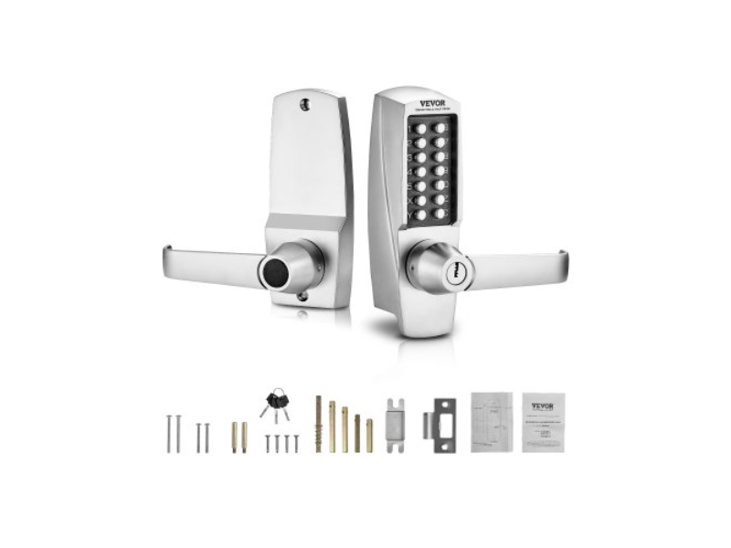 JXMMSQRSSZMM4OC12V0 Mechanical Keyless Entry 14 Key Door Lock with Key for Home
