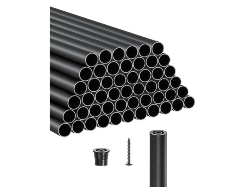 Picture of Vevor YXKLGZL51G32YUGV2V0 32 in. Metal Staircase Balusters - Aluminum Spindles with Screws & Rail Caps&#44; Black - Pack of 51