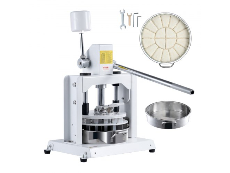 Picture of Vevor SDMTFGQTM18LO1RE9V0 Manual Hand Press Dough Cutter Bread Maker for Bakery - 18 Piece