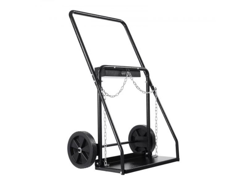 Picture of Vevor SGC440LBS10ICQ7EUV0 Dual Welding Cylinder Oxygen Acetylene Tank Cart with 10 in. Solid Wheels