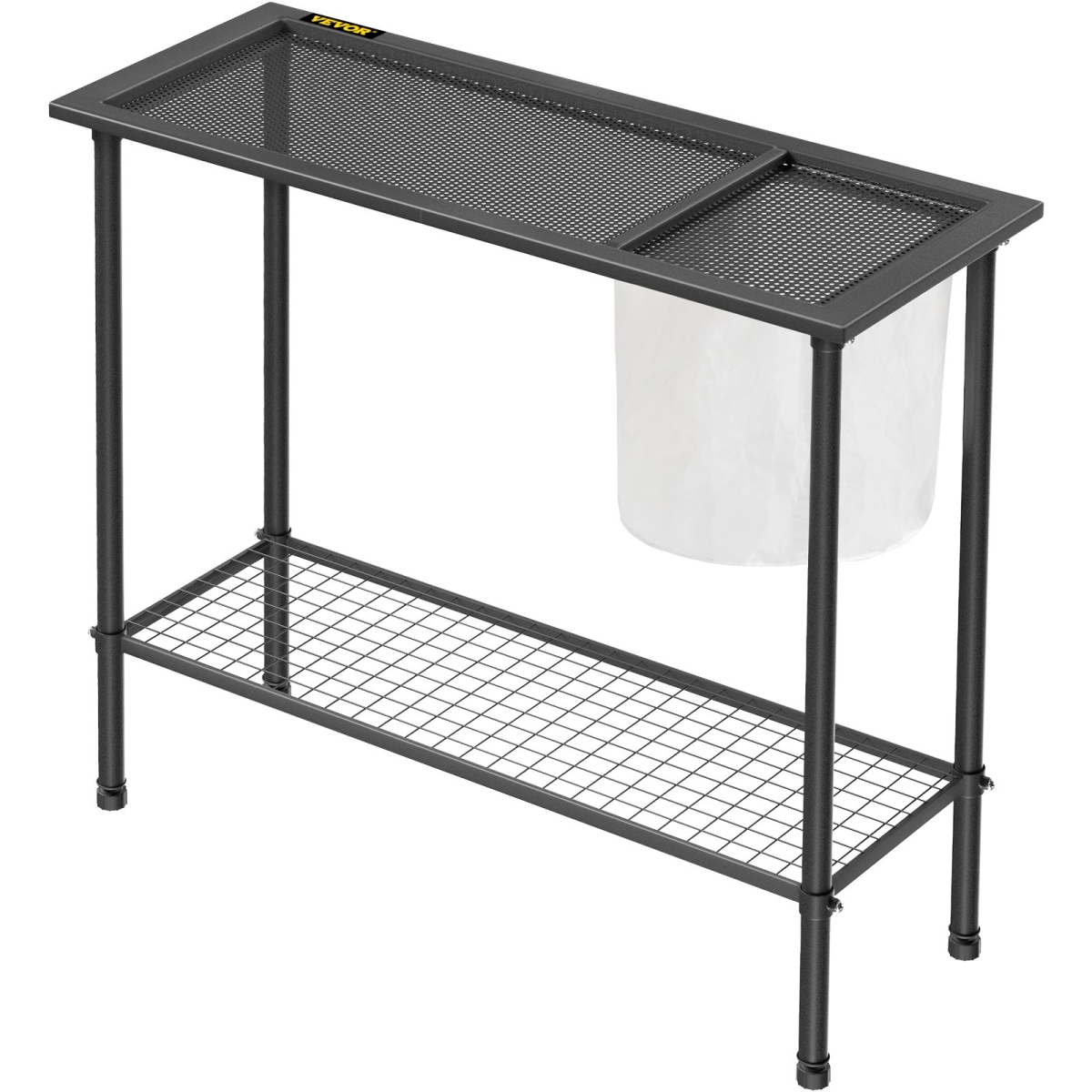 Picture of Vevor TZHYZZG391532CDWGV0 39 x 15 x 33 in. Potting Bench&#44; Steel Outdoor Workstation with Rubber Feet & Mesh Bag&#44; Black