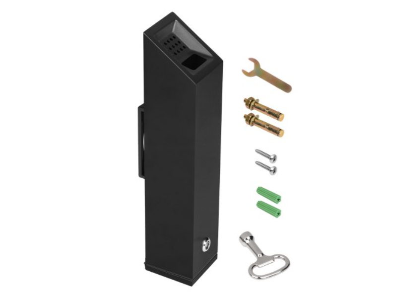 Picture of Vevor SYYHTGSKZFTBN473TV0 Wall Mounted Cylinder Cigarette Disposal Ashtray for Outdoor&#44; Black
